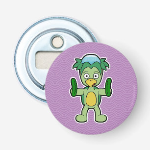Kappa- Japanse yokai Monster Button Flesopener
