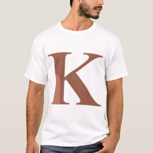 Kappa - K Bruin Griekse letter T-shirt