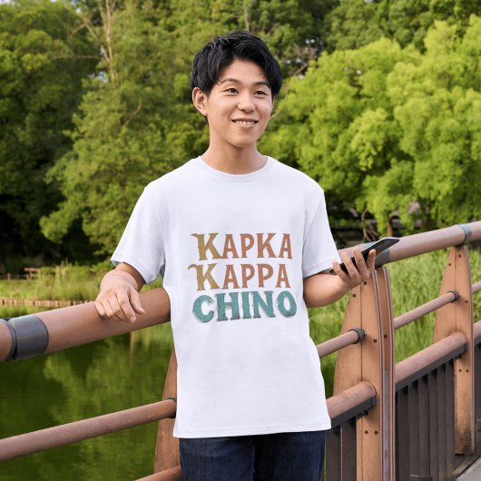 Kappa Kappa Chino Drôle T-Shirt Lover Café