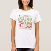 Kappa Kappa Chino Drôle T-Shirt Lover Café (Devant)