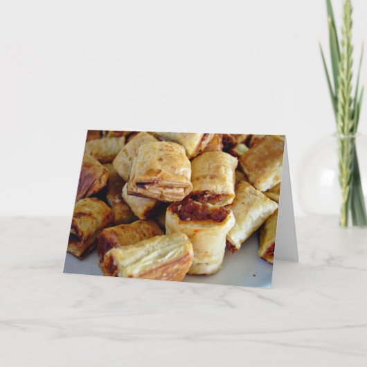 Kappen van rollen voor worst kaart (Voorkant)