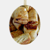 Kappen van rollen voor worst keramisch ornament (Rechts)