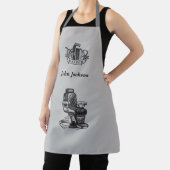 Kapper aanpassen schort (Insitu)