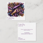 Kapper Bold Graffiti Stijl Salon Business Contactkaartje (Voorkant / Achterkant)