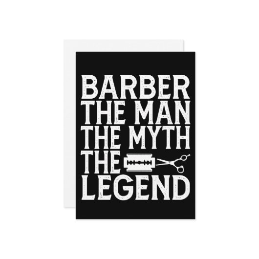 Kapper De Man 2024 Kaart (Voorkant / Achterkant in situ)