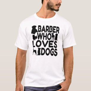 Kapper die van honden houdt t-shirt
