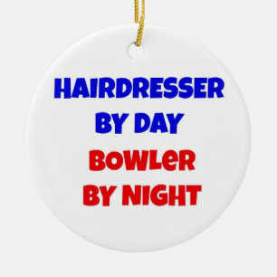 Kapper door Dag Bowler door Nacht Keramisch Ornament