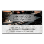 Kapper Gereedschap | Marmer Magnetisch Visitekaartje (Voorkant)