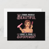 Kapper Haar Stylist Kapper Schaar Haar Gift Briefkaart (Voorkant / Achterkant)