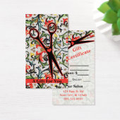 kapper haarstylist kado card certificaat visitekaartje (Bureau)