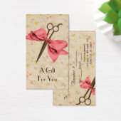 kapper haarstylist kado card certificaat visitekaartje (Bureau)