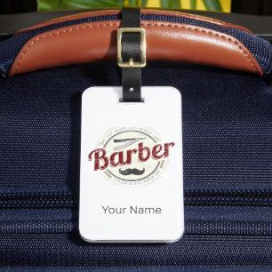 Kapper Hair Hustler Kapper Retro Kapsalon Bagagelabel