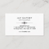 kapper / Hair Stylist Visitekaartje (Achterkant)