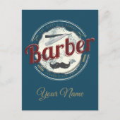 Kapper Hustler Kapper Retro Haarstylist Feestdagenkaart (Voorkant)