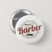 Kapper Hustler Kapper Retro Haarstylist Ronde Button 5,7 Cm (Voorkant /achterkant)