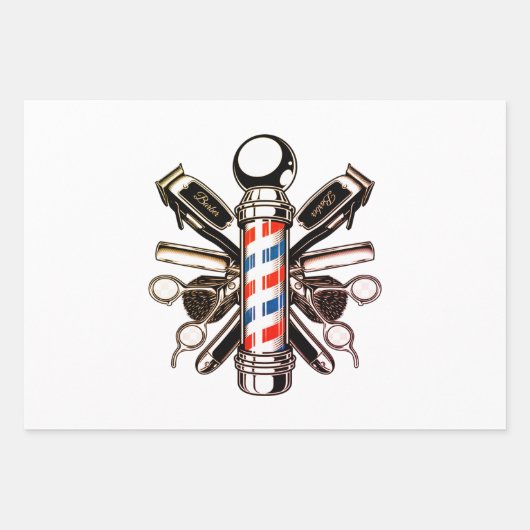 Kapper, kapper, kapster, kapster, kapper inpakpapier vel (Voorkant)