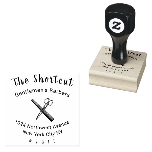 Kapper, kapper 	rubberstempel (Gestempeld)