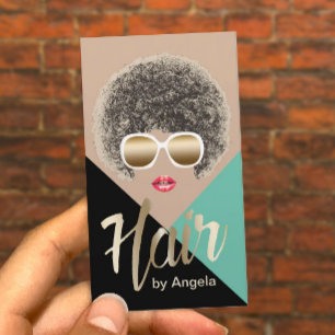 Kapper Kapsalon Moderne Schoonheid Girl Visitekaartje