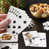 Kapper met schaar pokerkaarten (Insitu)