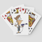 Kapper met schaar pokerkaarten (Achterkant)