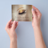 Kapper Nail Stylist Prijslijst Roos Lash Brow Flyer (Hand)