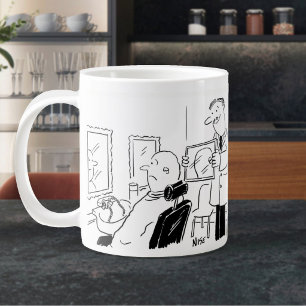 Kapper of Kapsalon Cartoon. Herensalon Extra Grote Beker