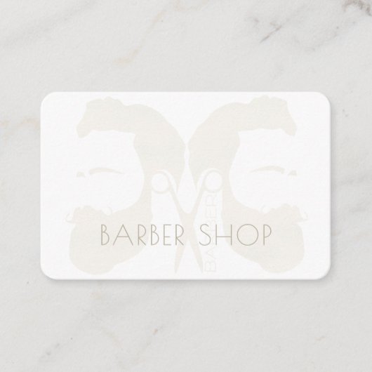 Kapper salon modern minimalistisch visitekaartje (Voorkant)