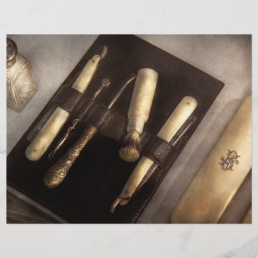 Kapper - Scheren - Het scheerset Flyer (Voorkant)