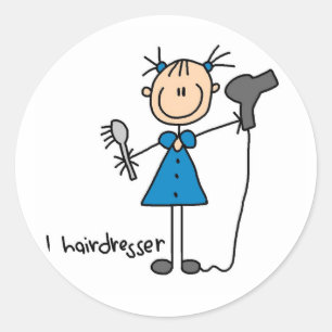 kapper stick figuur Sticker