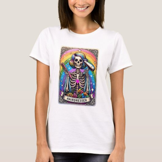 Kapper Tarot Kaart Collectie T-shirt (Voorkant)