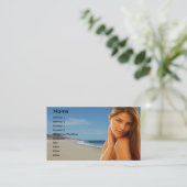 Kapper visitekaartje (Staand voorkant)