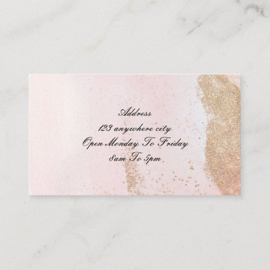 Kapper visitekaartje (Achterkant)