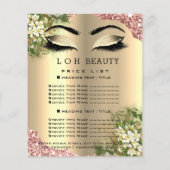 Kapper Wimpers Make-up Studio Prijslijst1 Flyer (Achterkant)