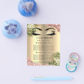 Kapper Wimpers Make-up Studio Prijslijst1 Flyer (Enkel)