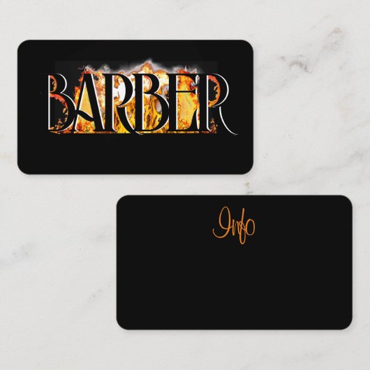 Kapper winkel logo / visitekaartje (Voorkant / Achterkant)