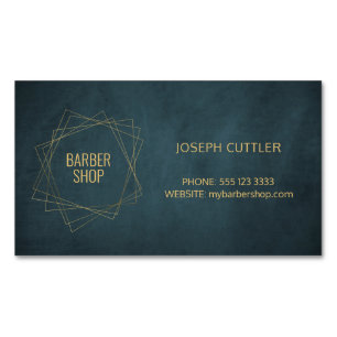 Kapper winkel luxe marinegoud magnetisch visitekaartje