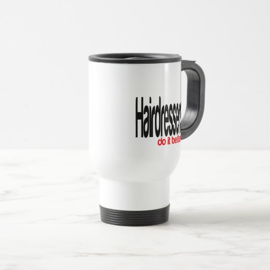 Kappers doen het beter grap Mok (Voorkant rechts)