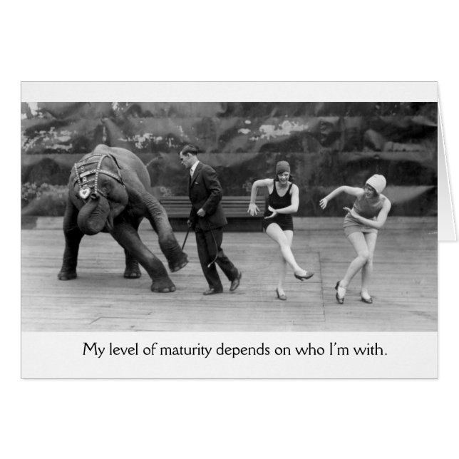  kappers en olifant dansen Charleston (Voorkant Horizontaal)