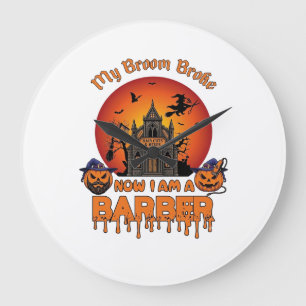 Kappersbezem Gebroken Halloween Pompoen Kniptang H Grote Klok