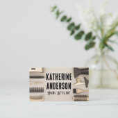 Kappersgereedschap Visitekaartje (Staand voorkant)