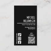 kapperssalon visitekaartje (Achterkant)