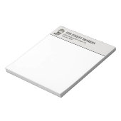  kappersschedel Logo  Notitieblok (Gedraaid)