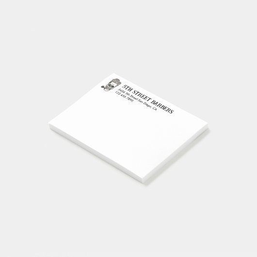  kappersschedel Logo  Post-it® Notes (Schuin)