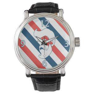 Kapperszaak Baardige Man Horloge