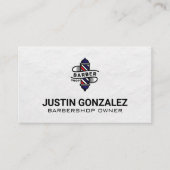 kapperszaak | houten vierkant Visitekaartje (Voorkant)