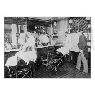 Kapperszaak in New York City, 1895