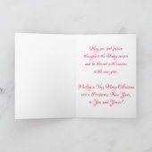 Kapperszaak Kerstkaart Kaart (Binnen)