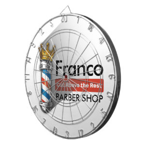 Kapperszaak King Crown Barber Pole Kapsalon Dartbord