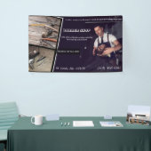 kapperszaak moderne kapsel schaar kapper spandoek (Beurs)