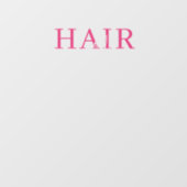 Kapperszaak Pink Openingstijden Bedrijf Wit Raamsticker (Vel)